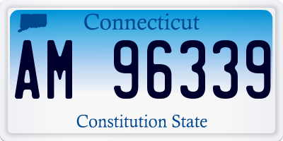 CT license plate AM96339