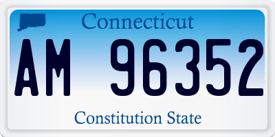 CT license plate AM96352