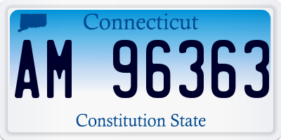 CT license plate AM96363