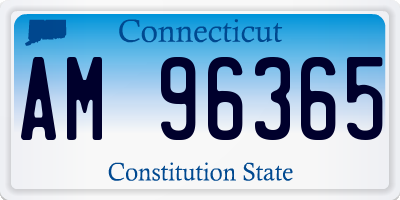 CT license plate AM96365