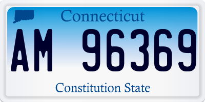 CT license plate AM96369