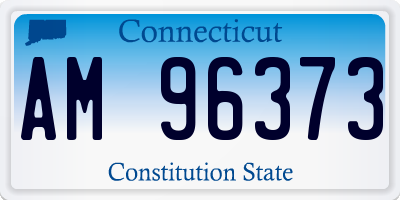 CT license plate AM96373