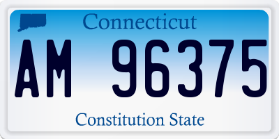 CT license plate AM96375