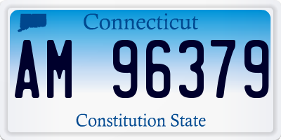 CT license plate AM96379