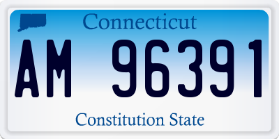 CT license plate AM96391