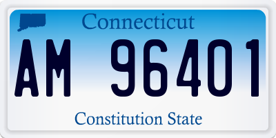 CT license plate AM96401