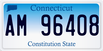 CT license plate AM96408