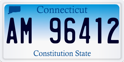 CT license plate AM96412