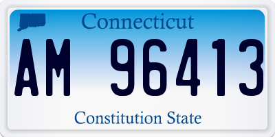 CT license plate AM96413