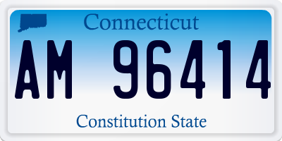 CT license plate AM96414