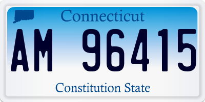 CT license plate AM96415
