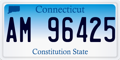 CT license plate AM96425
