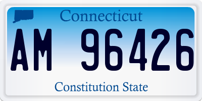 CT license plate AM96426