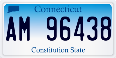 CT license plate AM96438