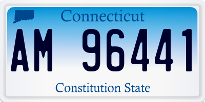 CT license plate AM96441
