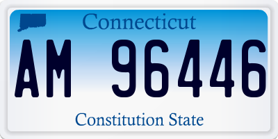 CT license plate AM96446