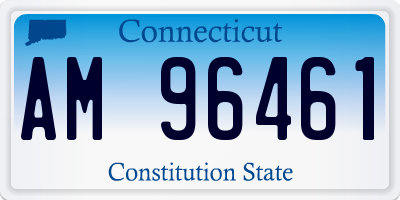 CT license plate AM96461
