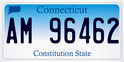 CT license plate AM96462