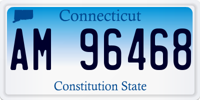 CT license plate AM96468