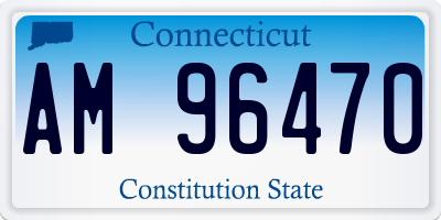 CT license plate AM96470