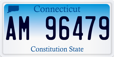 CT license plate AM96479