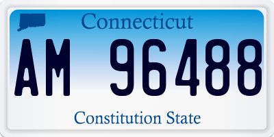 CT license plate AM96488