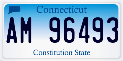 CT license plate AM96493