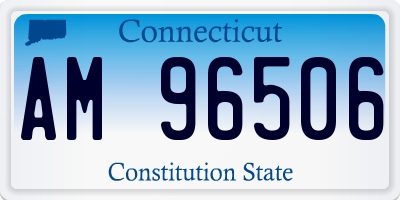 CT license plate AM96506