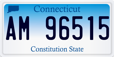 CT license plate AM96515