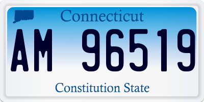 CT license plate AM96519
