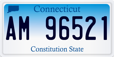 CT license plate AM96521