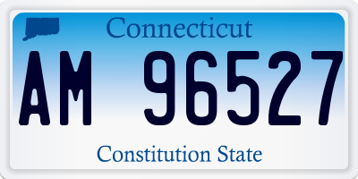 CT license plate AM96527