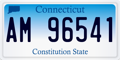 CT license plate AM96541