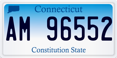 CT license plate AM96552