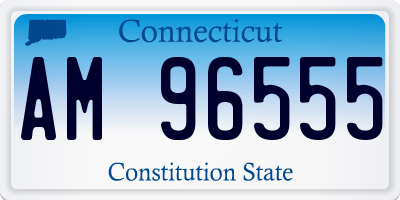 CT license plate AM96555