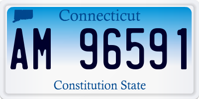 CT license plate AM96591