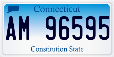 CT license plate AM96595