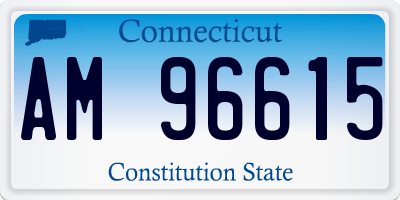 CT license plate AM96615