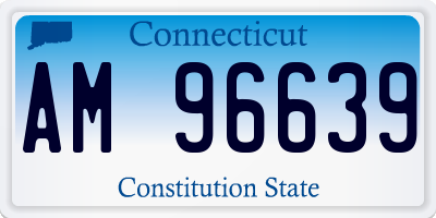 CT license plate AM96639