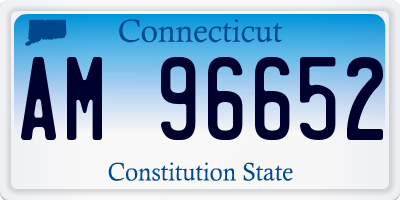CT license plate AM96652