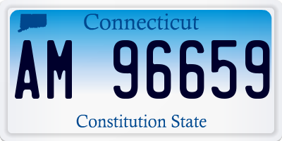 CT license plate AM96659