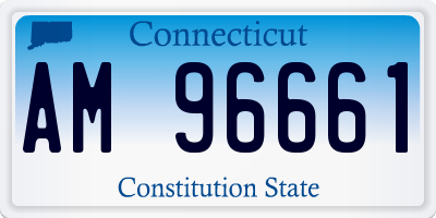 CT license plate AM96661