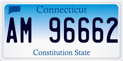 CT license plate AM96662