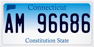 CT license plate AM96686