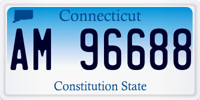CT license plate AM96688