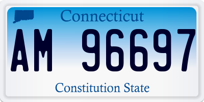 CT license plate AM96697