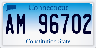CT license plate AM96702