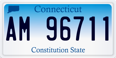 CT license plate AM96711