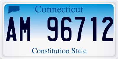 CT license plate AM96712