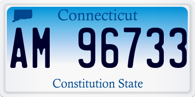 CT license plate AM96733